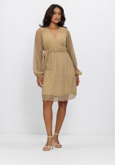 Gouden FREEBIRD Mini jurk F-JER-PLISSE-LUREX-26-1 - large
