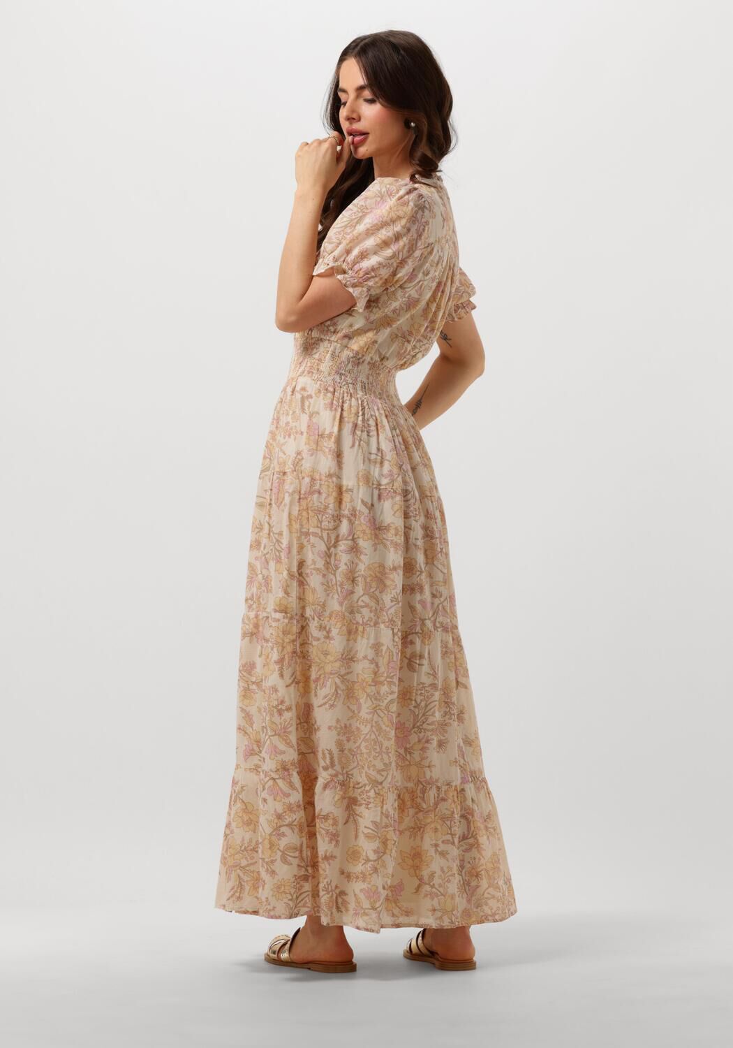 NEO NOIR Dames Jurken Kanza Rose Field Dress Geel