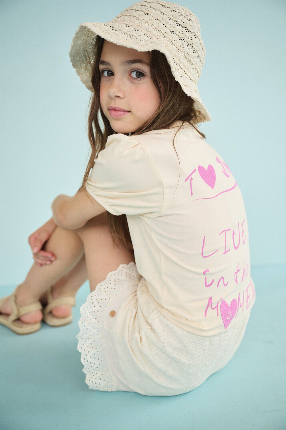NONO Meisjes Tops & T-shirts Karen To Do T-shirt Creme
