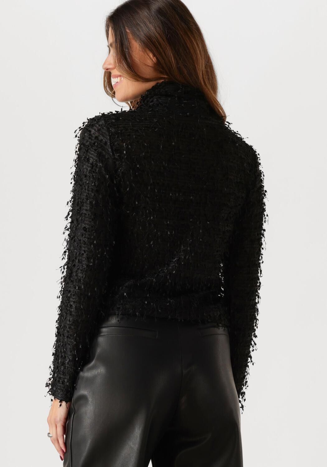 MY ESSENTIAL WARDROBE Dames Truien & Vesten Sinomw Rollneck Blouse Zwart