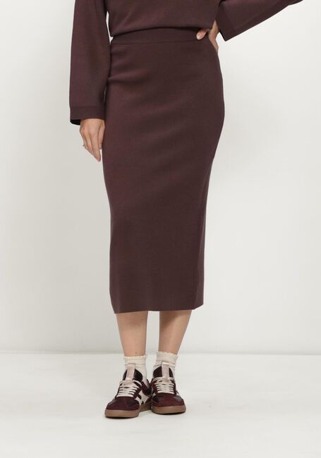 Bruine OBJECT Midirok OBJREYNARD HW KNIT SKIRT - large