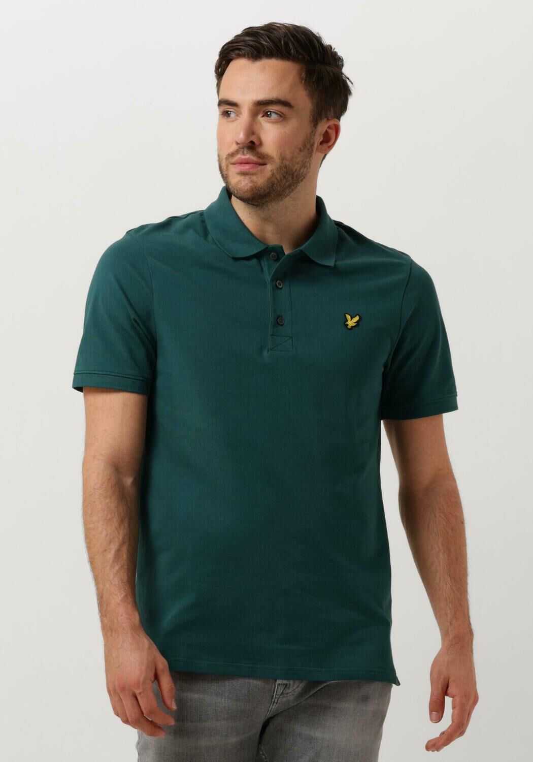 Donkergroene polo heren top