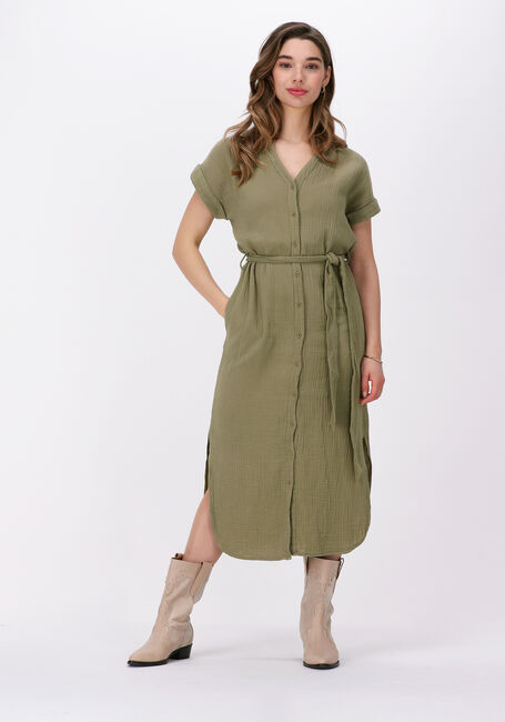 Groene CIRCLE OF TRUST Midi jurk FILIPA DRESS - large