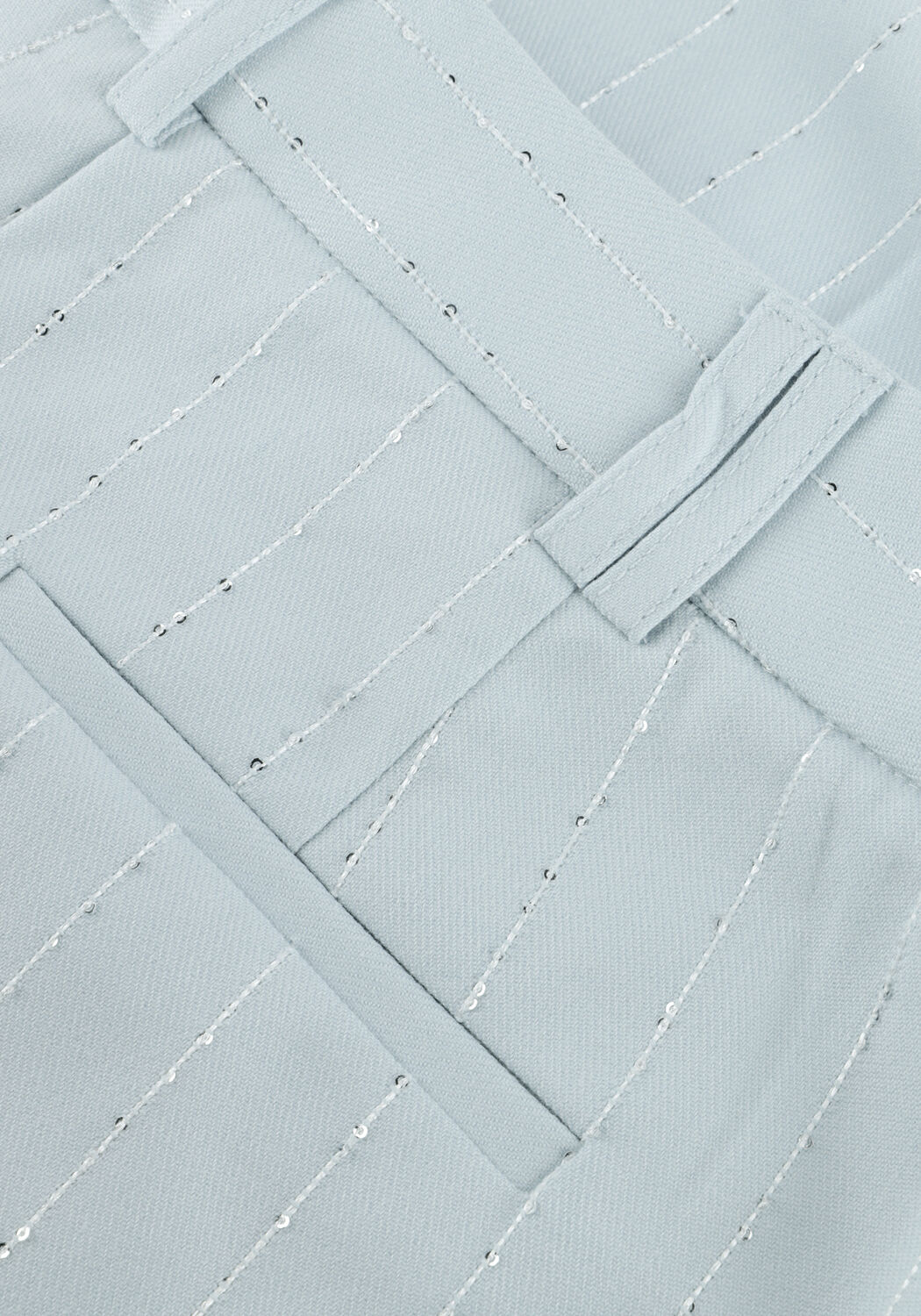 Lichtblauwe AAIKO Wijde broek NORE SEQUINS VIS 532 - large