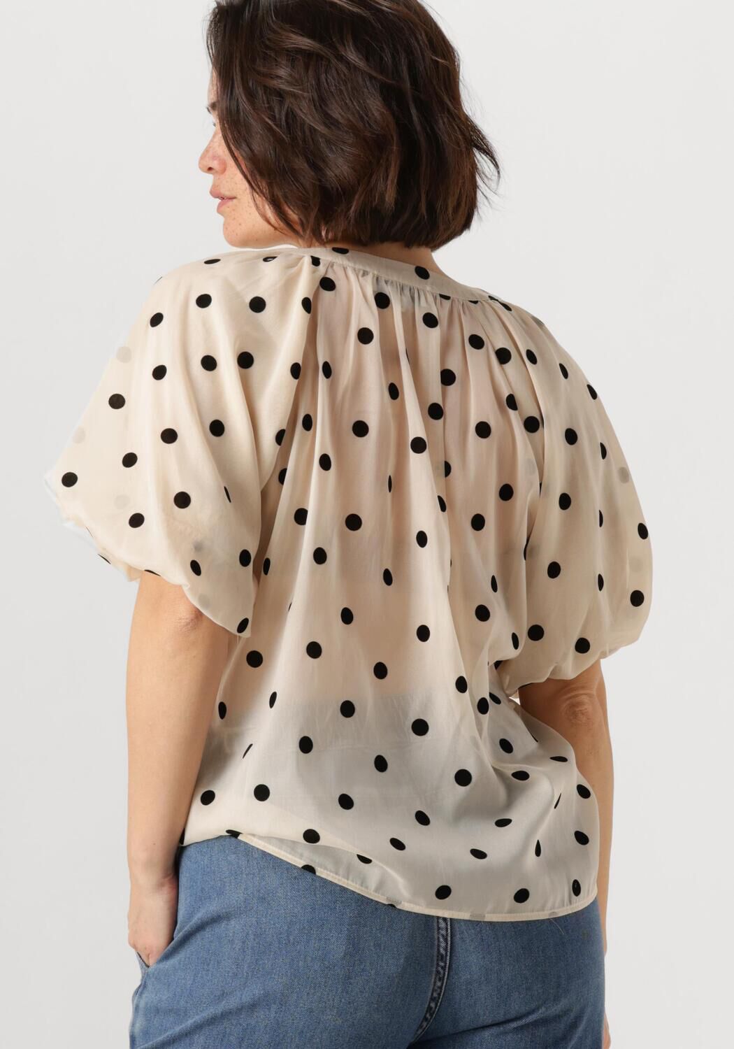 LOLLYS LAUNDRY Dames Blouses Pinell Blouse Ss Gebroken Wit
