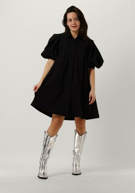 Zwarte EST'SEVEN Mini jurk EST’POPLIN DRESS VIN - large