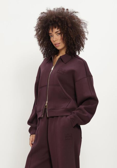 Bordeaux THE LOLA CLUB Trui LEYLA ZIP THROUGH - large
