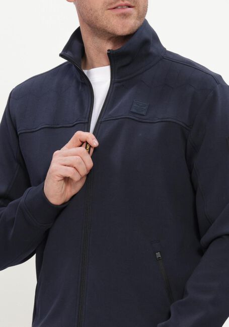 Donkerblauwe PME LEGEND Sweater ZIP JACKET INTERLOCK SWEAT - large