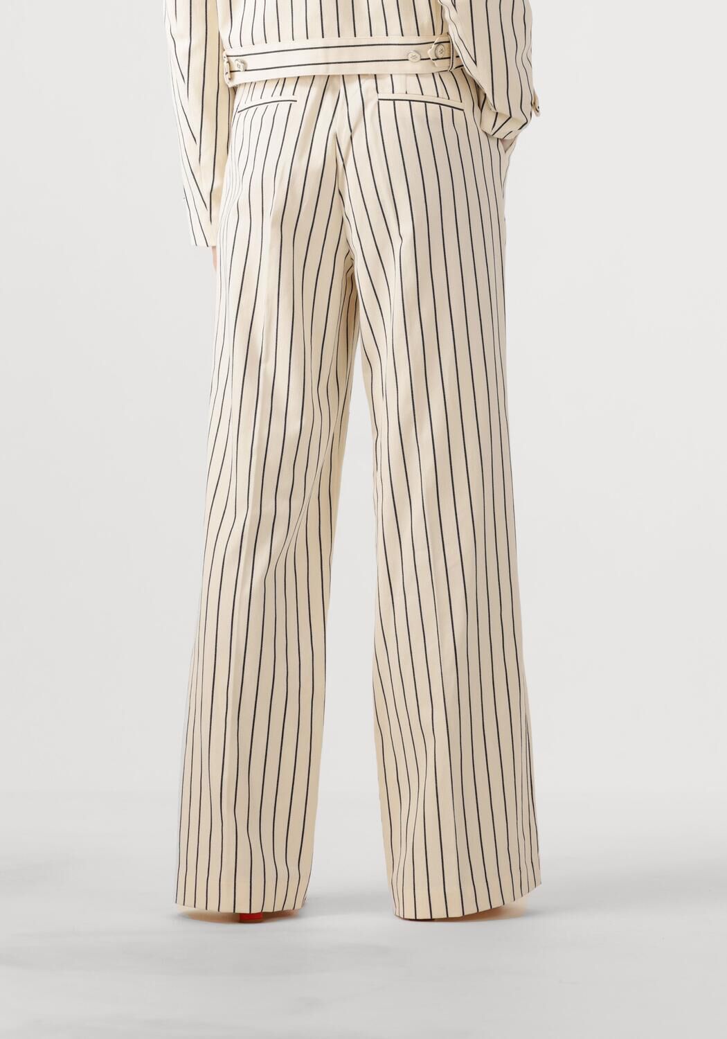 AAIKO Dames Broeken Sonja Stripe Co 570 Gebroken Wit