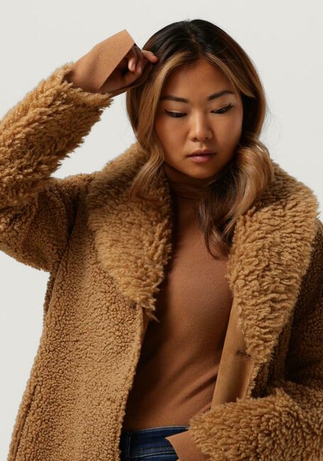 Bruine BEAUMONT Teddy jas LAMMY REVERSIBLE COAT - large