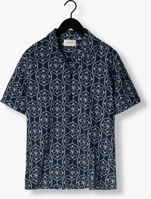 Donkerblauwe PURE PATH Casual overhemd SHORTSLEEVE WITH ALL-OVER-PRINT - large