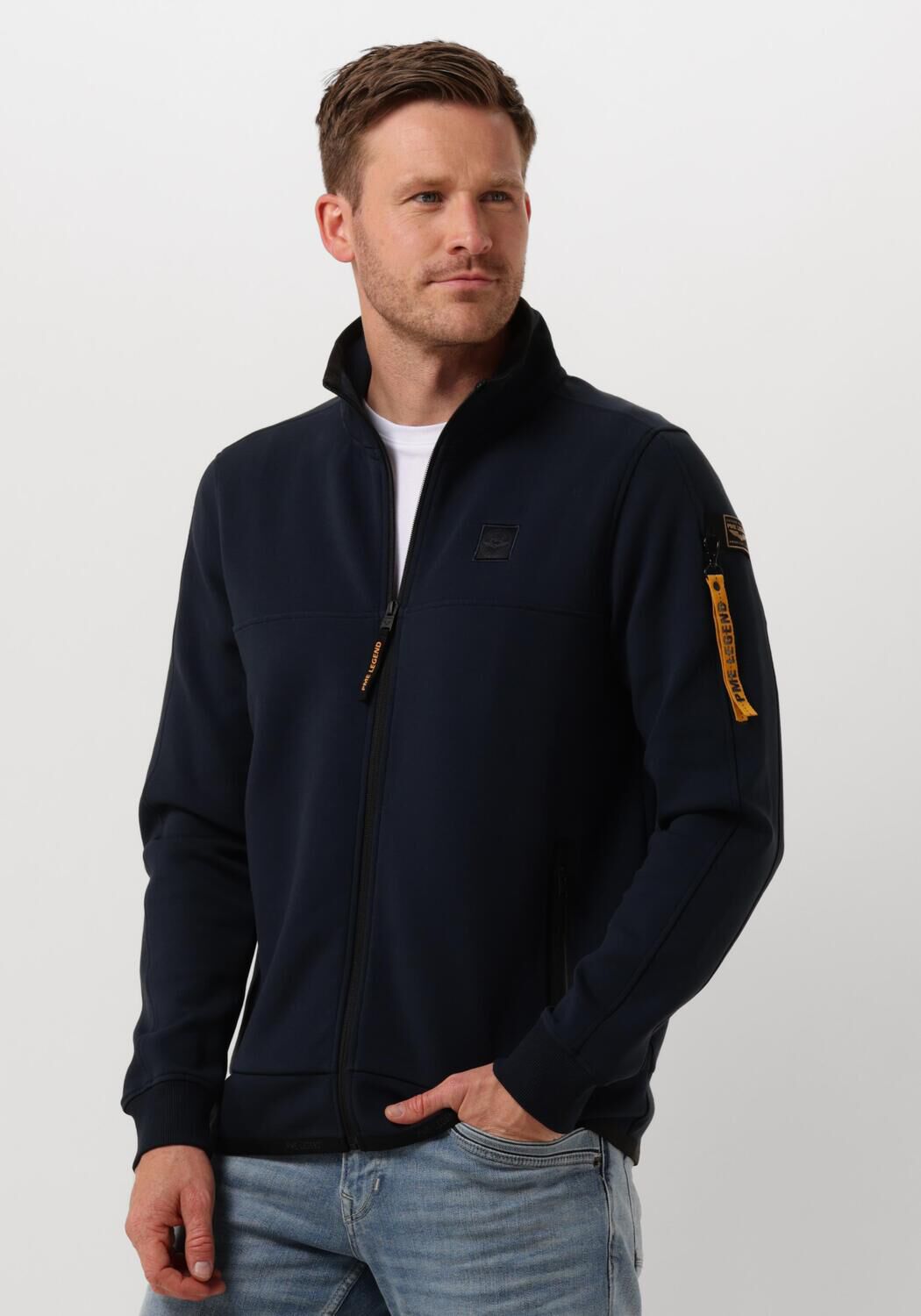 PME LEGEND Heren Jassen Zip Jacket Interlock Blauw