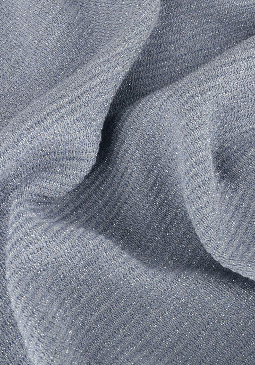 Blauwe NUKUS Top BATWING PULLOVER LUREX - large