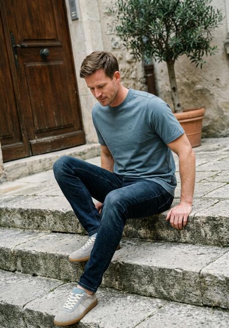 Petrol CAST IRON T-shirt REGULAR FIT INTERLOCK - large