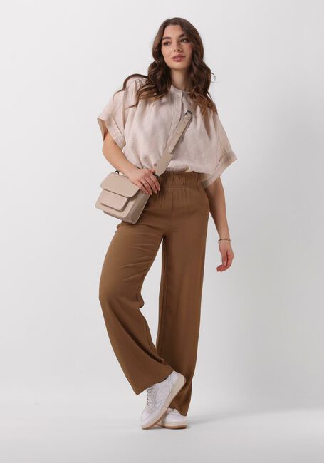 Khaki BY-BAR Wijde broek ROBYN VISCOSE PANTS Khaki BY-BAR Wijde broek ROBYN VISCOSE PANTS - large