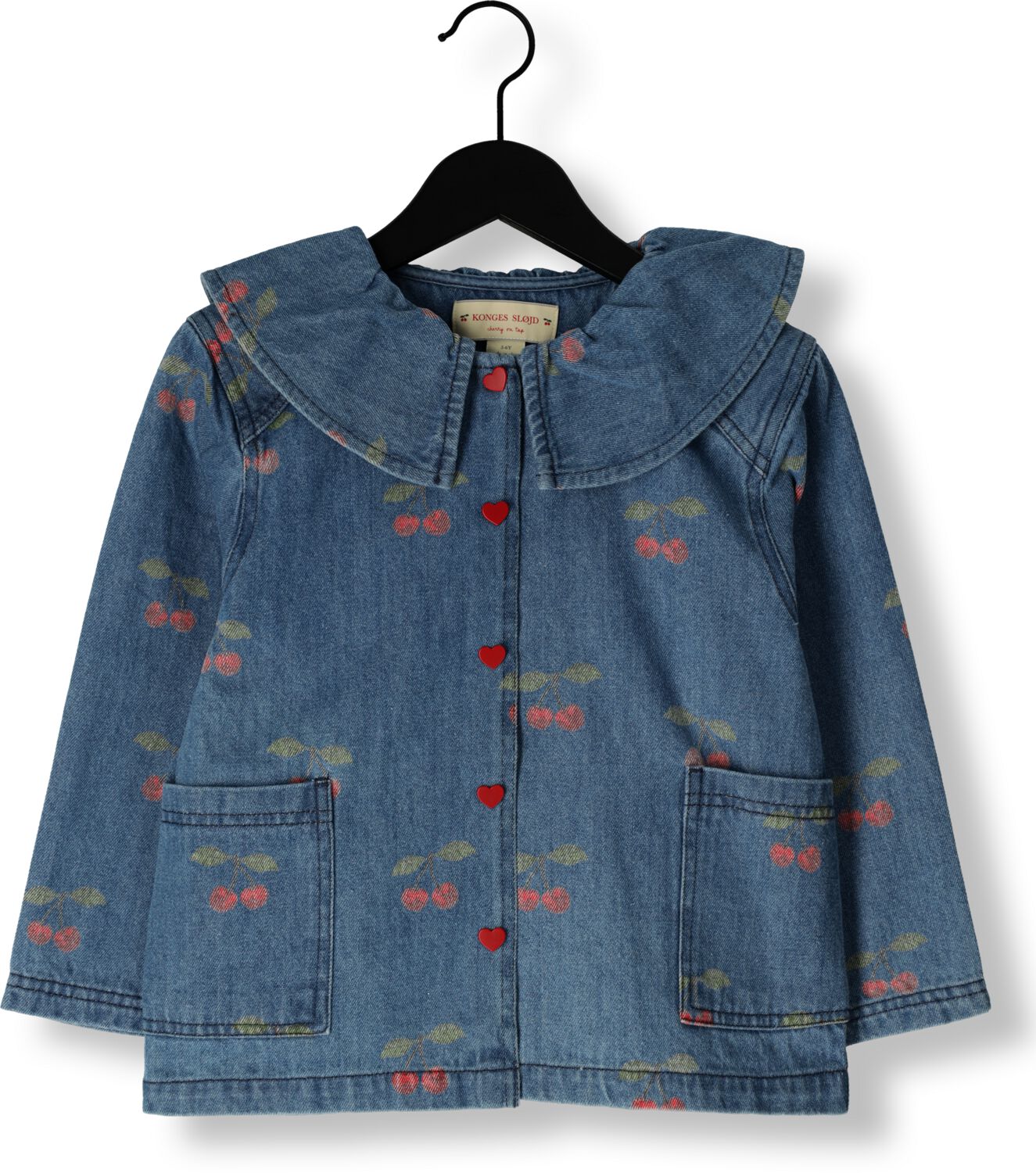 KONGES SLOJD Meisjes Blouses Magot Denim Shirt Gots Blauw