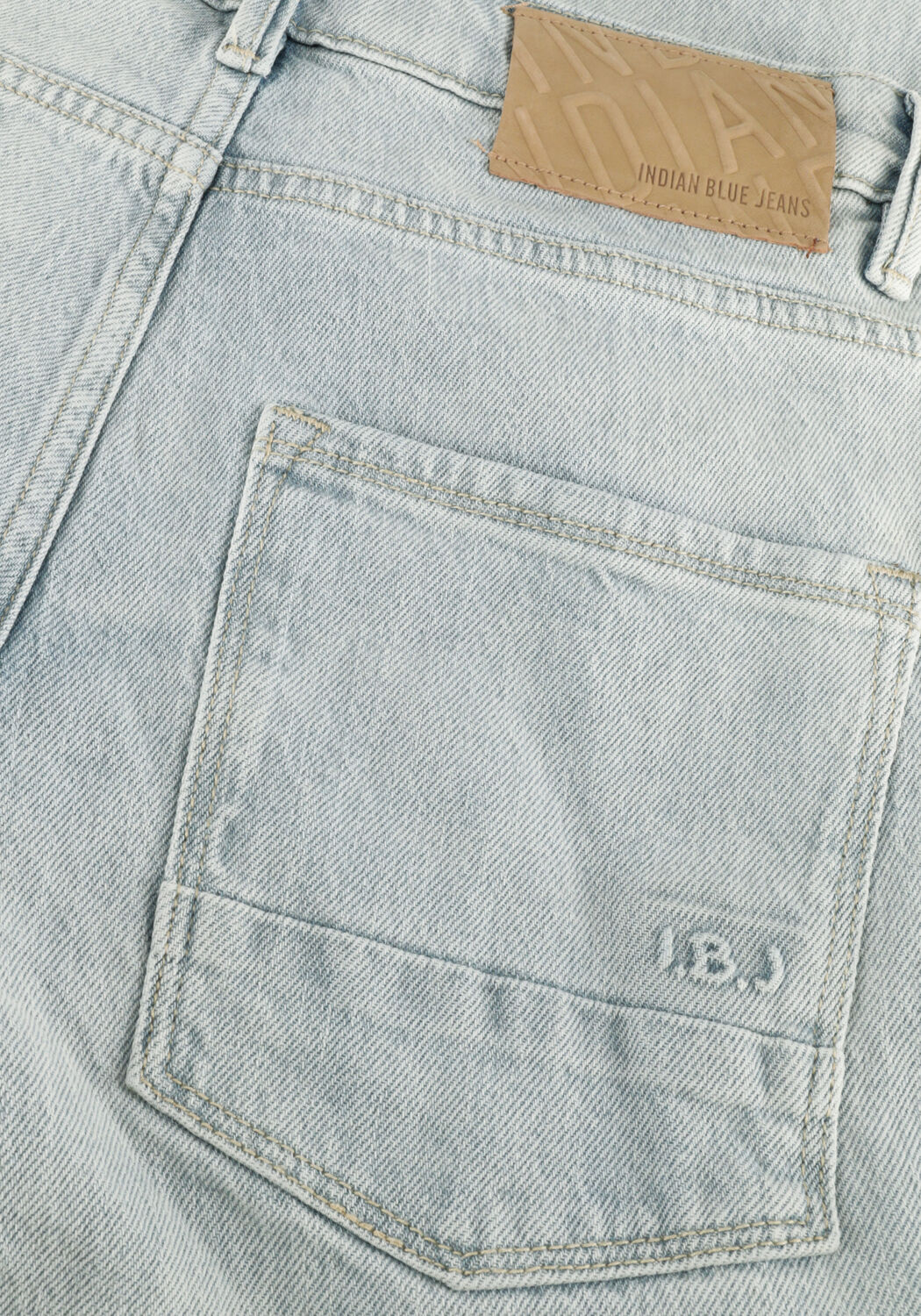 Blauwe INDIAN BLUE JEANS Straight leg jeans 2551 WIDE STRAIGHT LIGHT JEANS - large