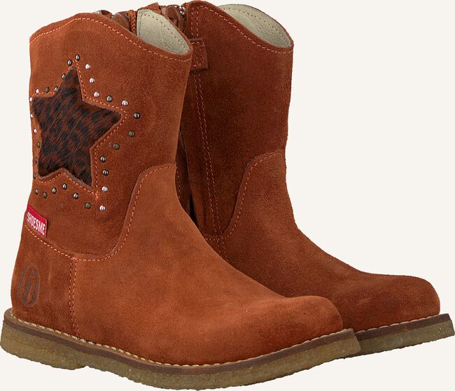 Cognac SHOESME Enkellaarsjes CR9W091 Cognac SHOESME Enkellaarsjes CR9W091 - large