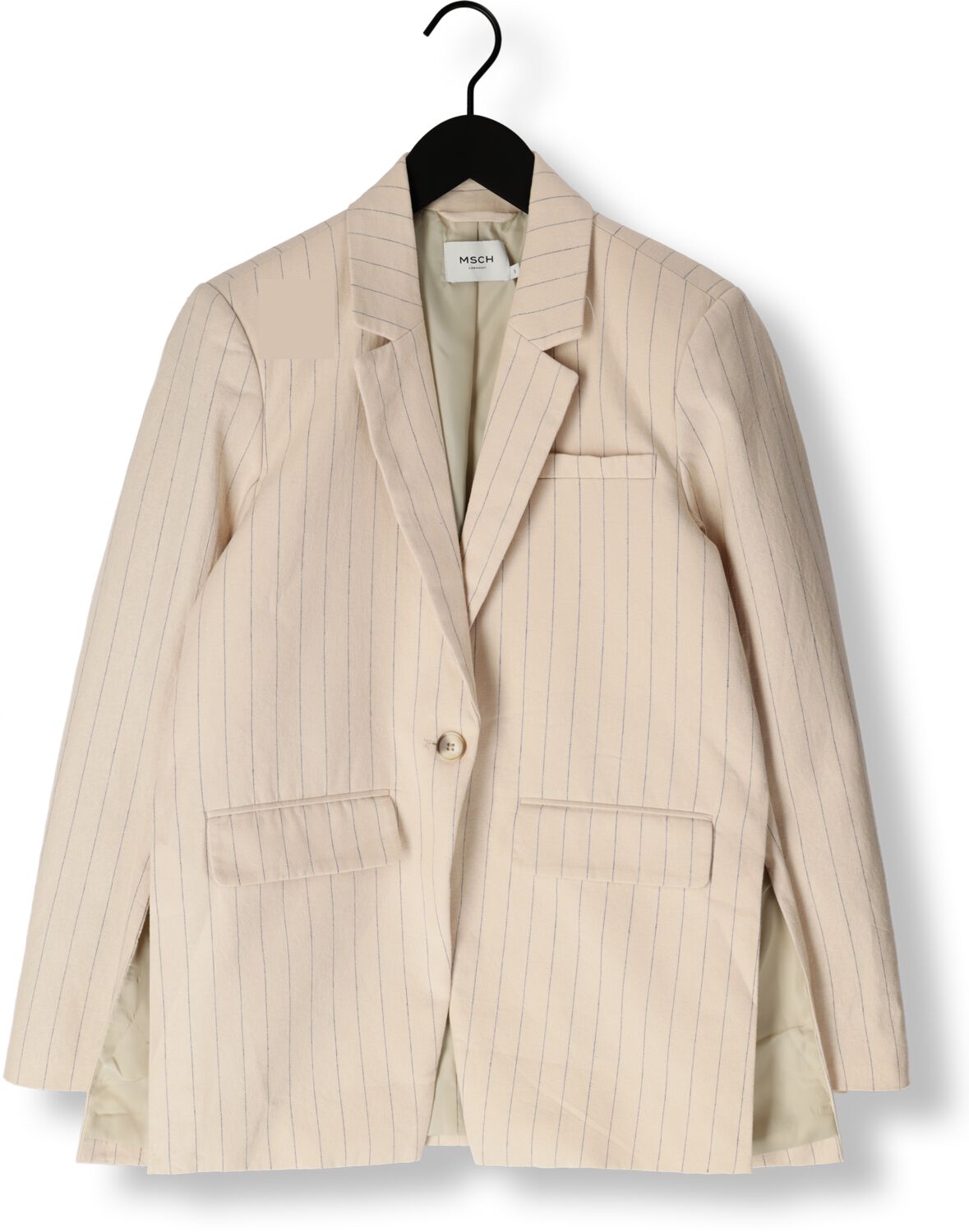 MSCH COPENHAGEN Dames Blazers Mschjonalyn Slit Blazer Stp Beige