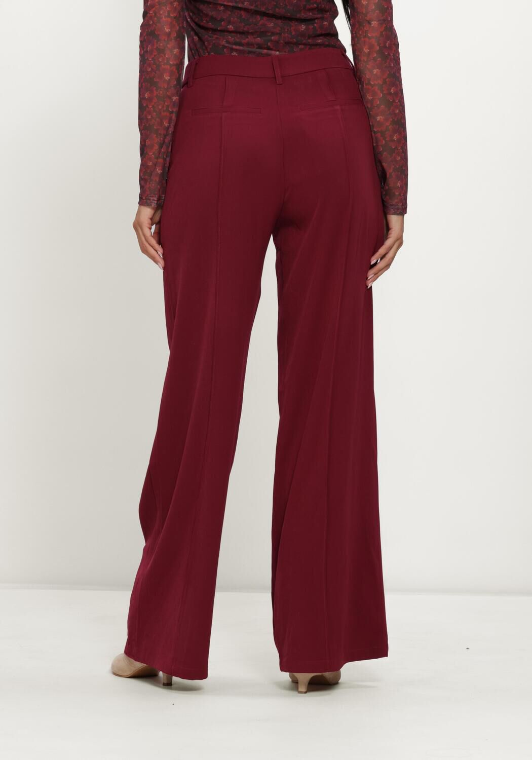 Bordeaux YDENCE Wijde broek PANTS GENEVE - large