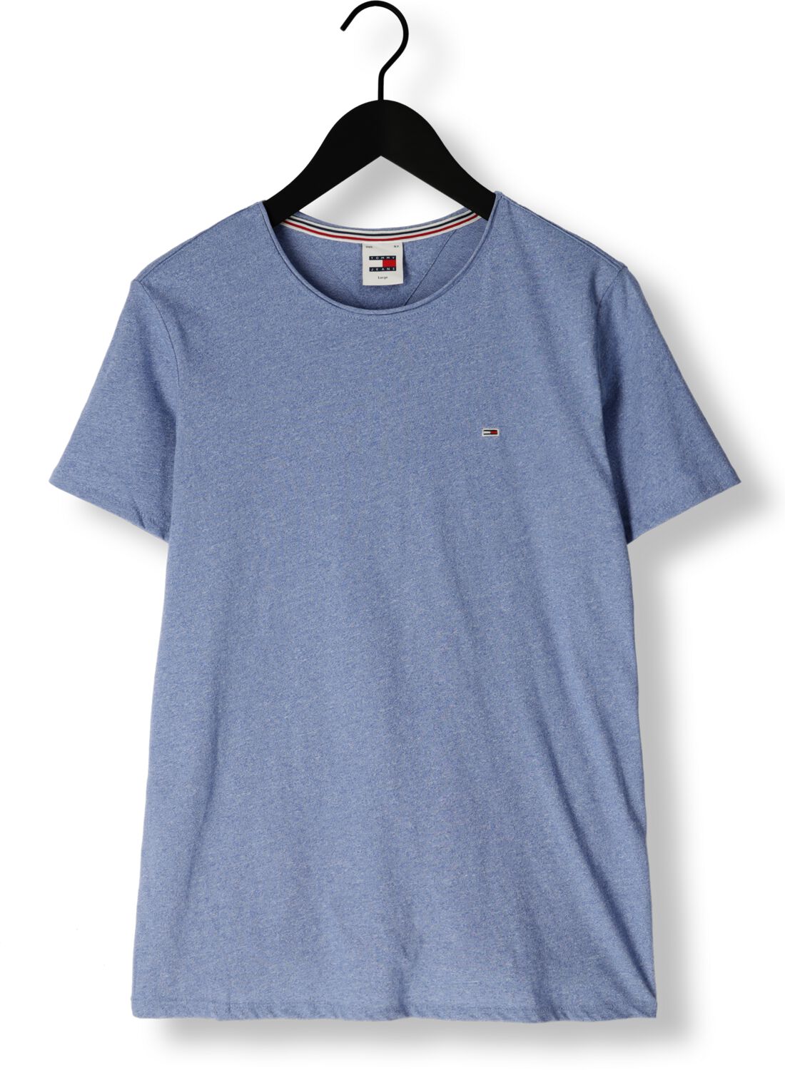 TOMMY JEANS Heren Polo's & T-shirts Tjm Xslim Jaspe C Neck Blauw
