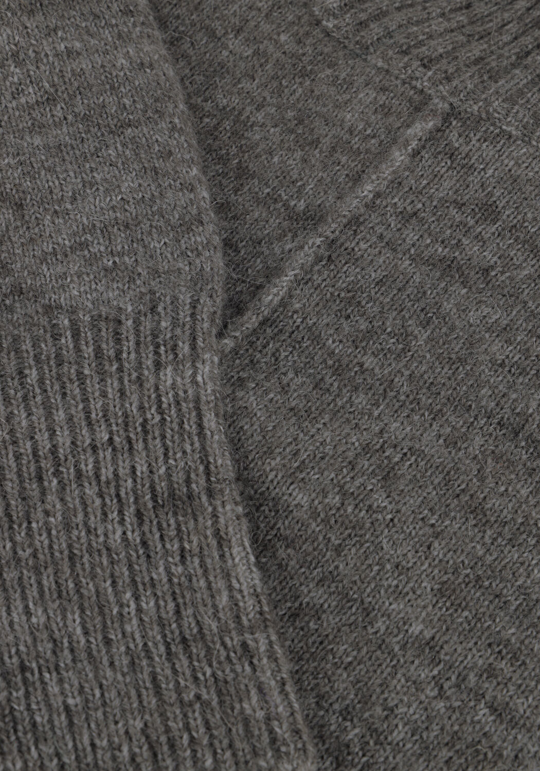 Grijze Y.A.S. Trui YASBALIS LS HIGH NECK KNIT - large