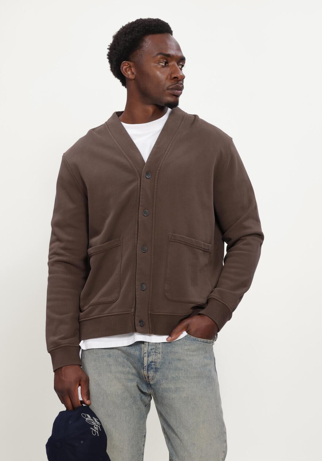 Bruine ANERKJENDT Vest AKSINUS V SWEAT CARDIGAN