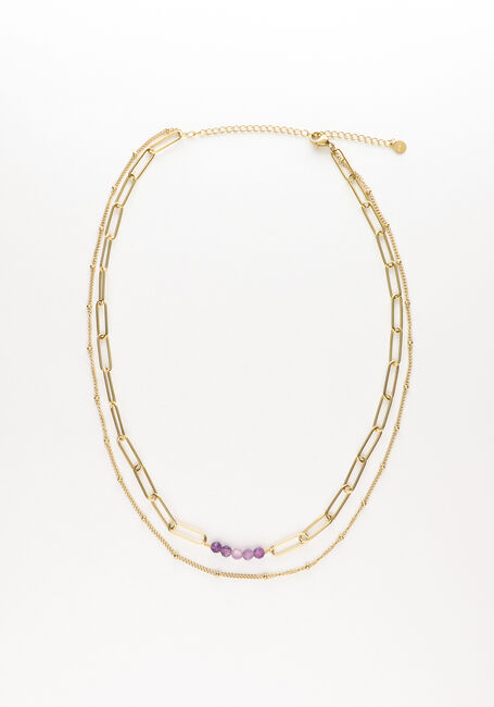 Paarse NOTRE-V Kettingen KETTING DUBBEL CHAIN - large