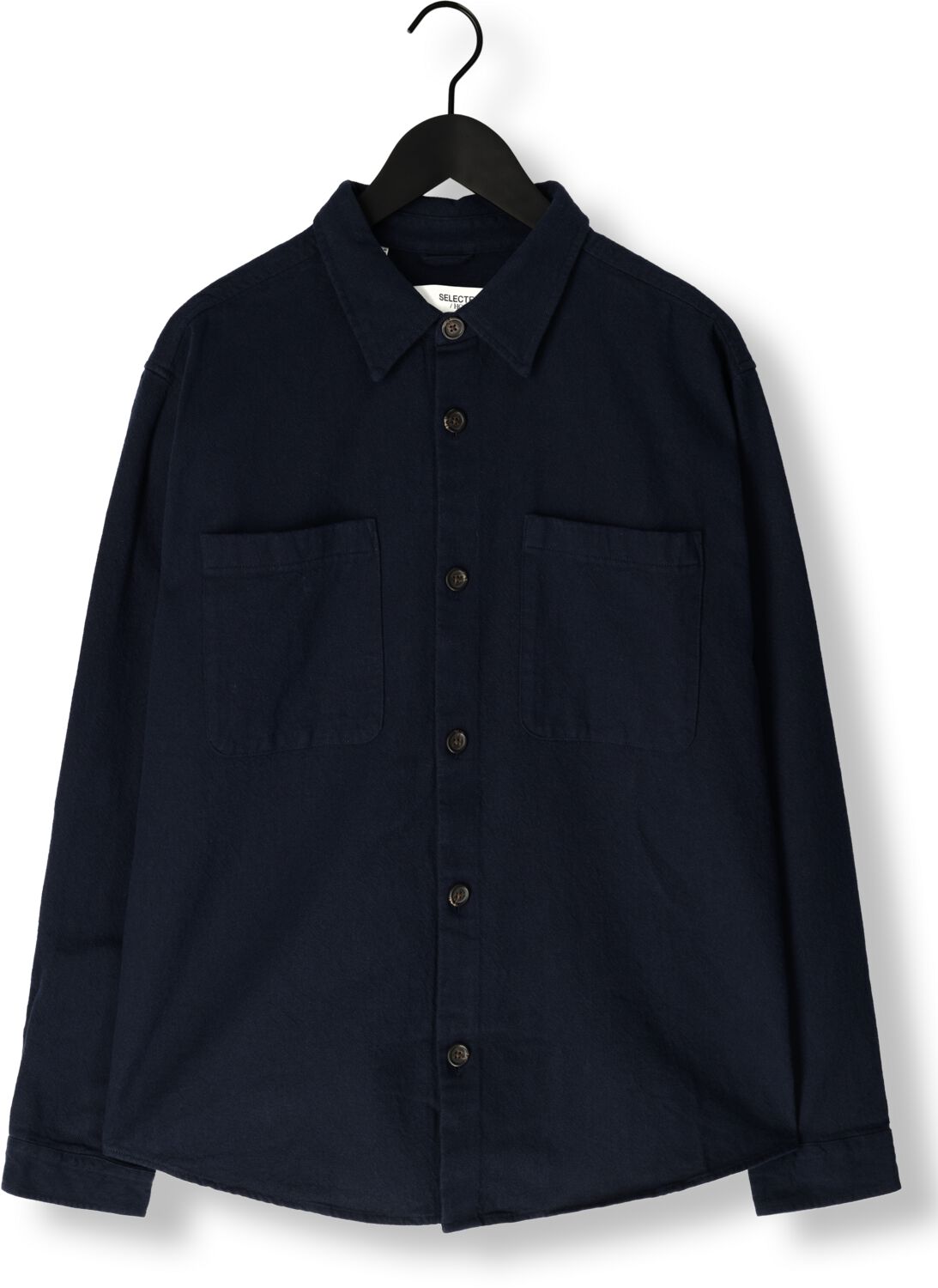 SELECTED HOMME Heren Overshirts Slh-heavy Twill Overshirt Ls Donkerblauw