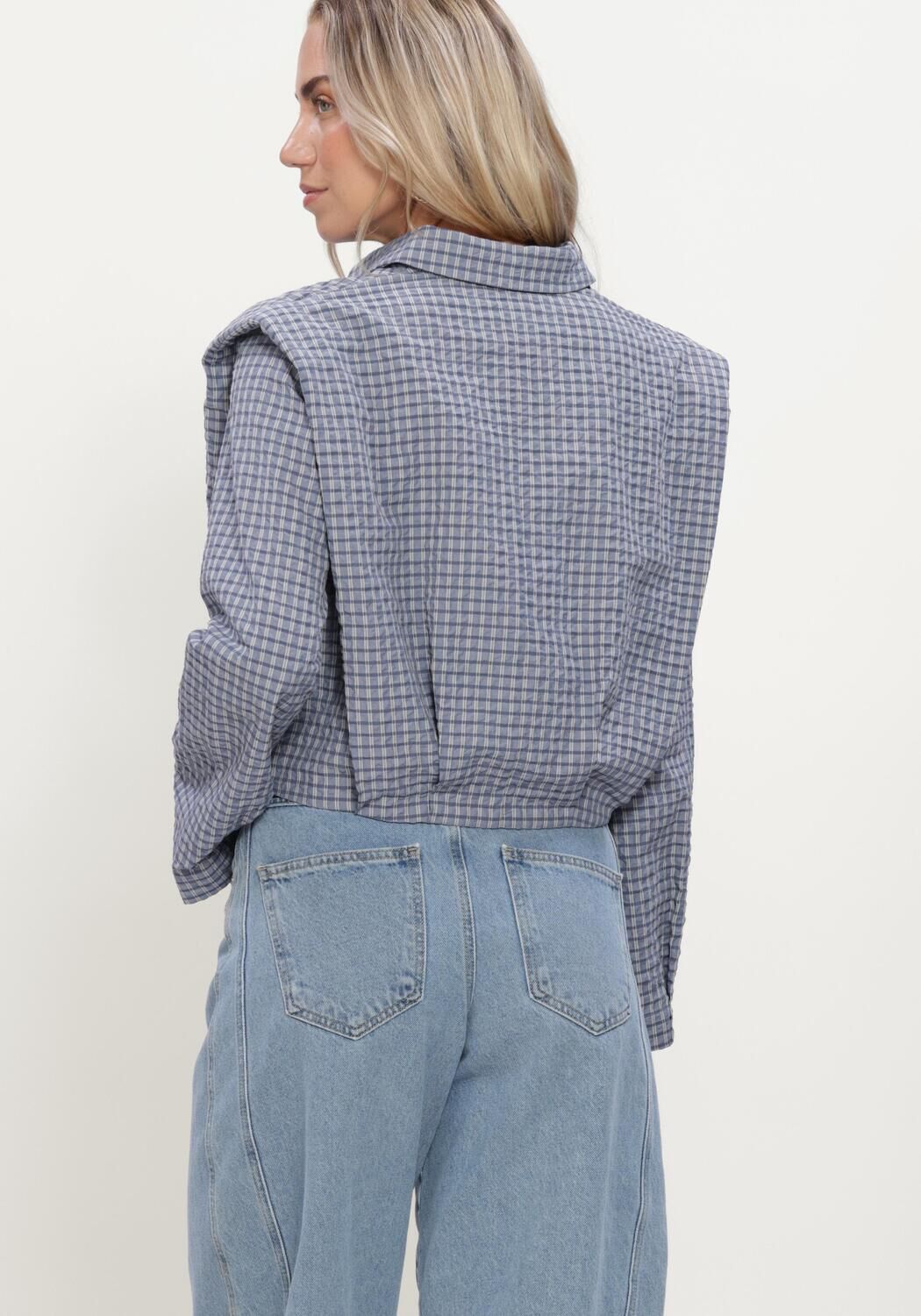 Blauwe Y.A.S. Blouses YASGILLA LS SHIRT - STORY - large
