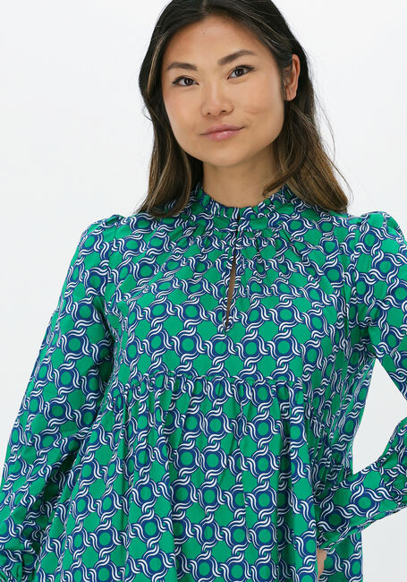 Groene DEA KUDIBAL Mini jurk KINDRA NS (CO) - DRESS WITH BALLOON SLEEVES - large