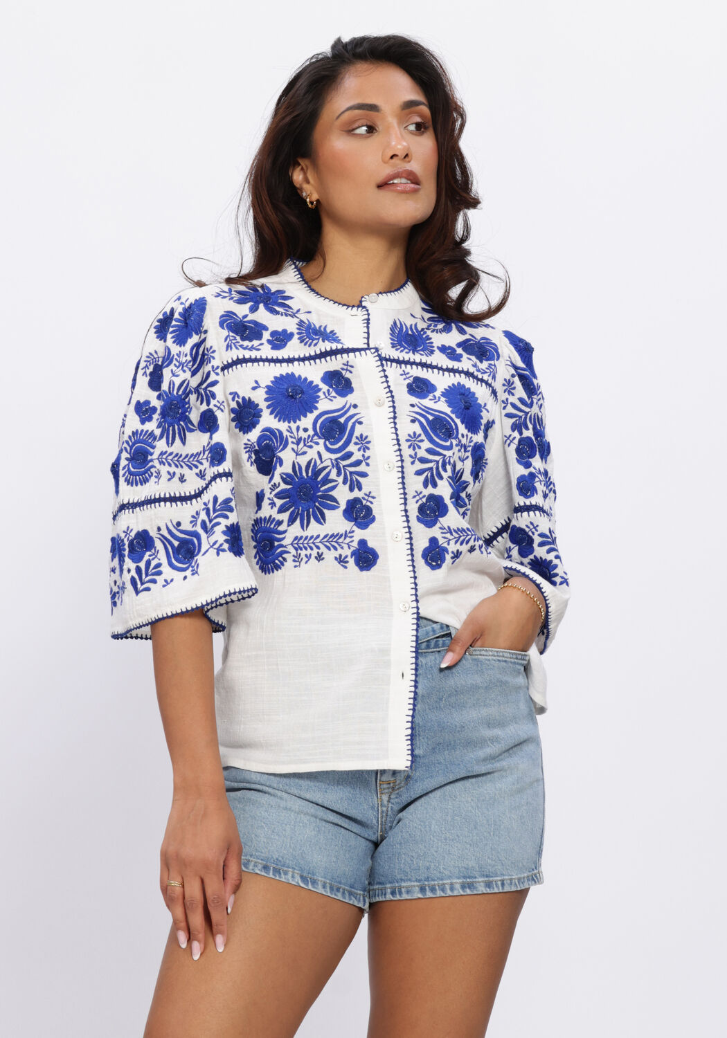 Witte ANTIK BATIK Blouses MATIAS BLOUSE - large