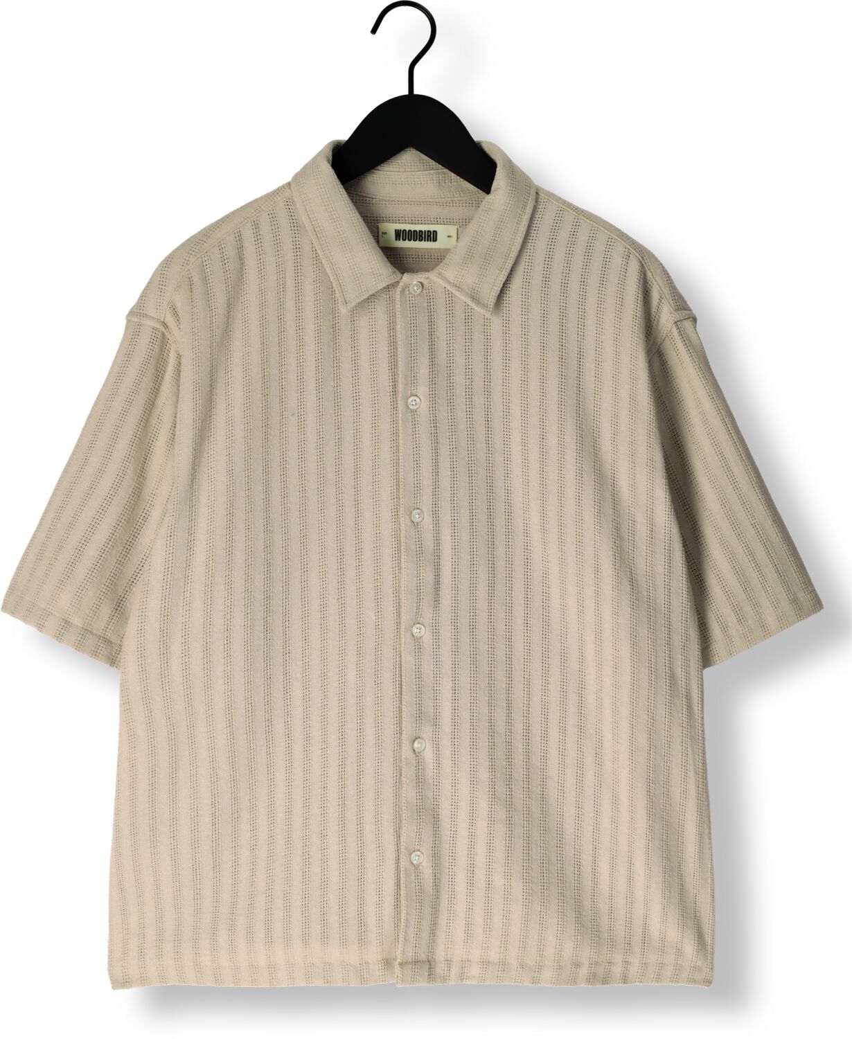 WOODBIRD Heren Overhemden Wbwang Chuke Shirt Beige