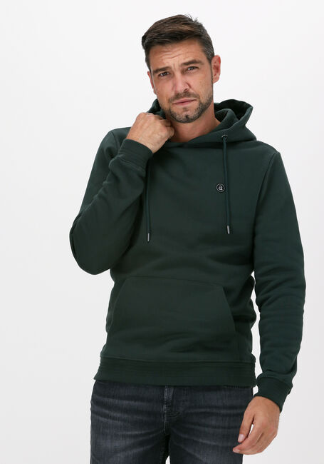 Donkergroene ANERKJENDT Sweater AKNIGEL ORGANIC HOODIE - large