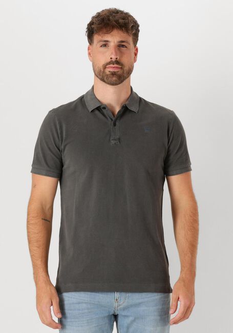 Zwarte G-STAR RAW Polo DUNDA OVERDYED SLIM POLO S\S - large