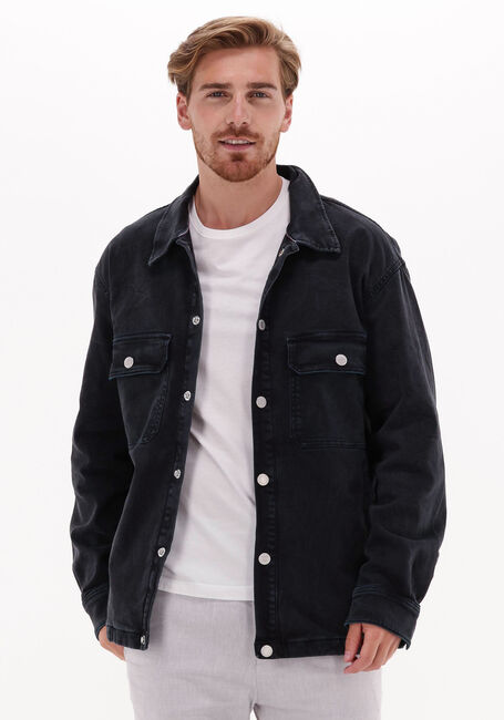 Zwarte TOMMY JEANS Spijkerjas UTILITY SHIRT JKT RCYCR CF7101 - large