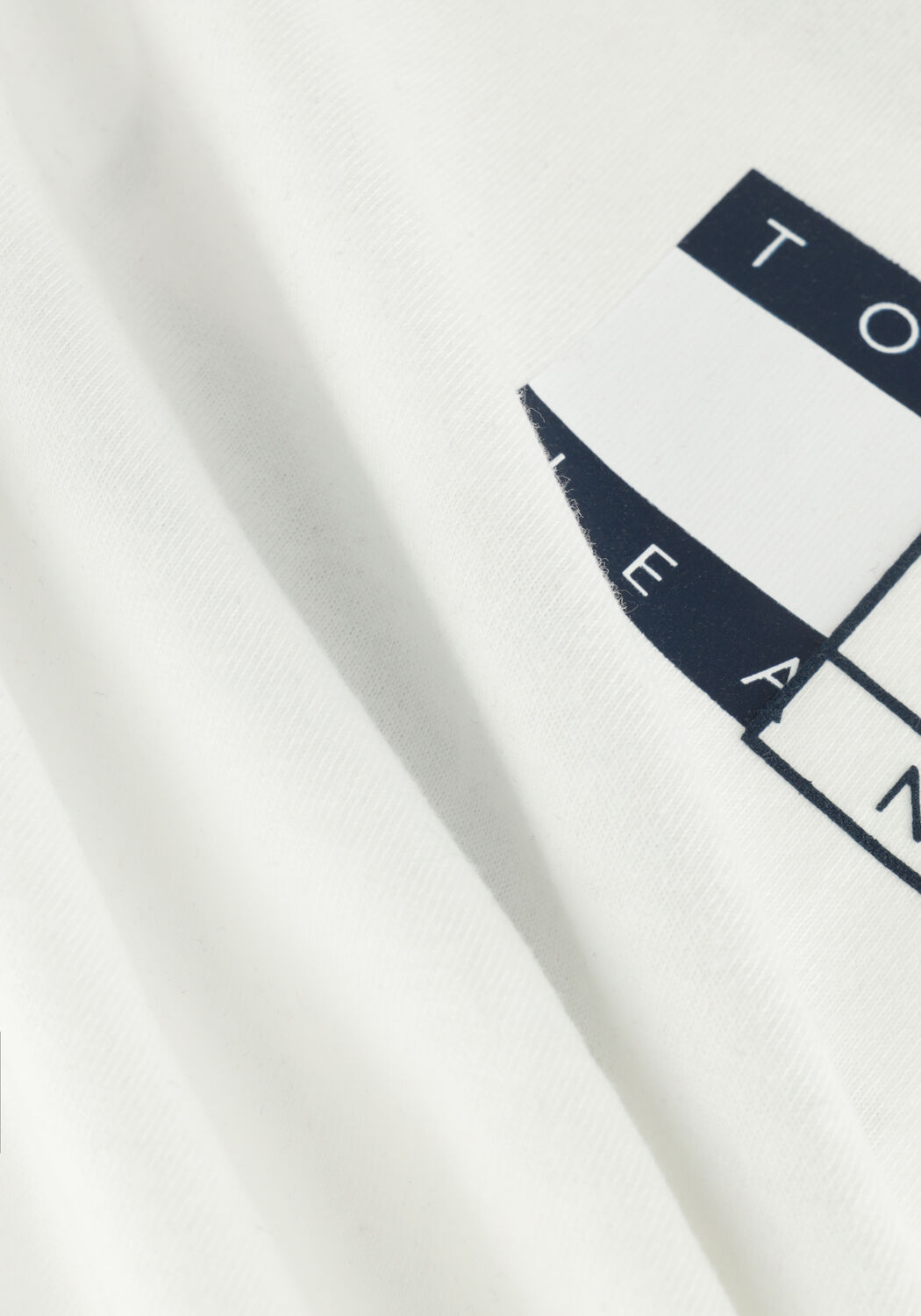 Witte TOMMY JEANS T-shirt TJM TWISTED FLAG TEE - large