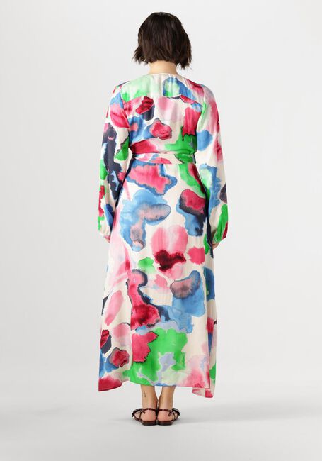 Multi JANSEN AMSTERDAM Maxi jurk NIENKE JURK WM 564 WRAP LONG PUFFED SLEEVE - large