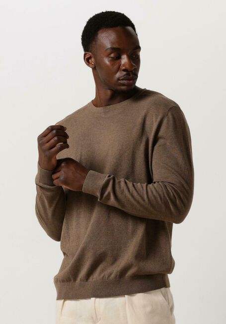 Bruine SELECTED HOMME Trui SLHBERG CREW NECK NOOS - large