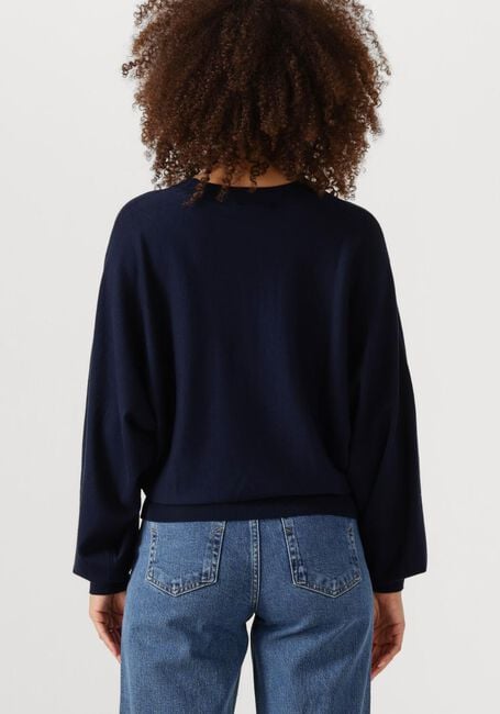 Donkerblauwe MINUS Trui DANA BAT SLEEVE KNIT PULLOVER - large
