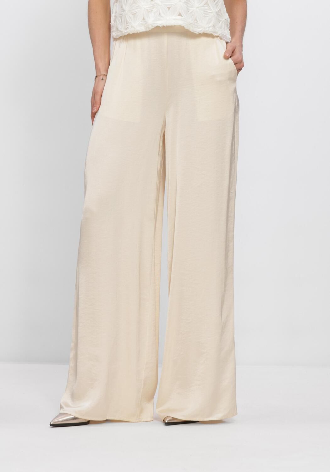 Gebroken wit FREEBIRD Broeken WV-SATIN-AIR-26-1 - large