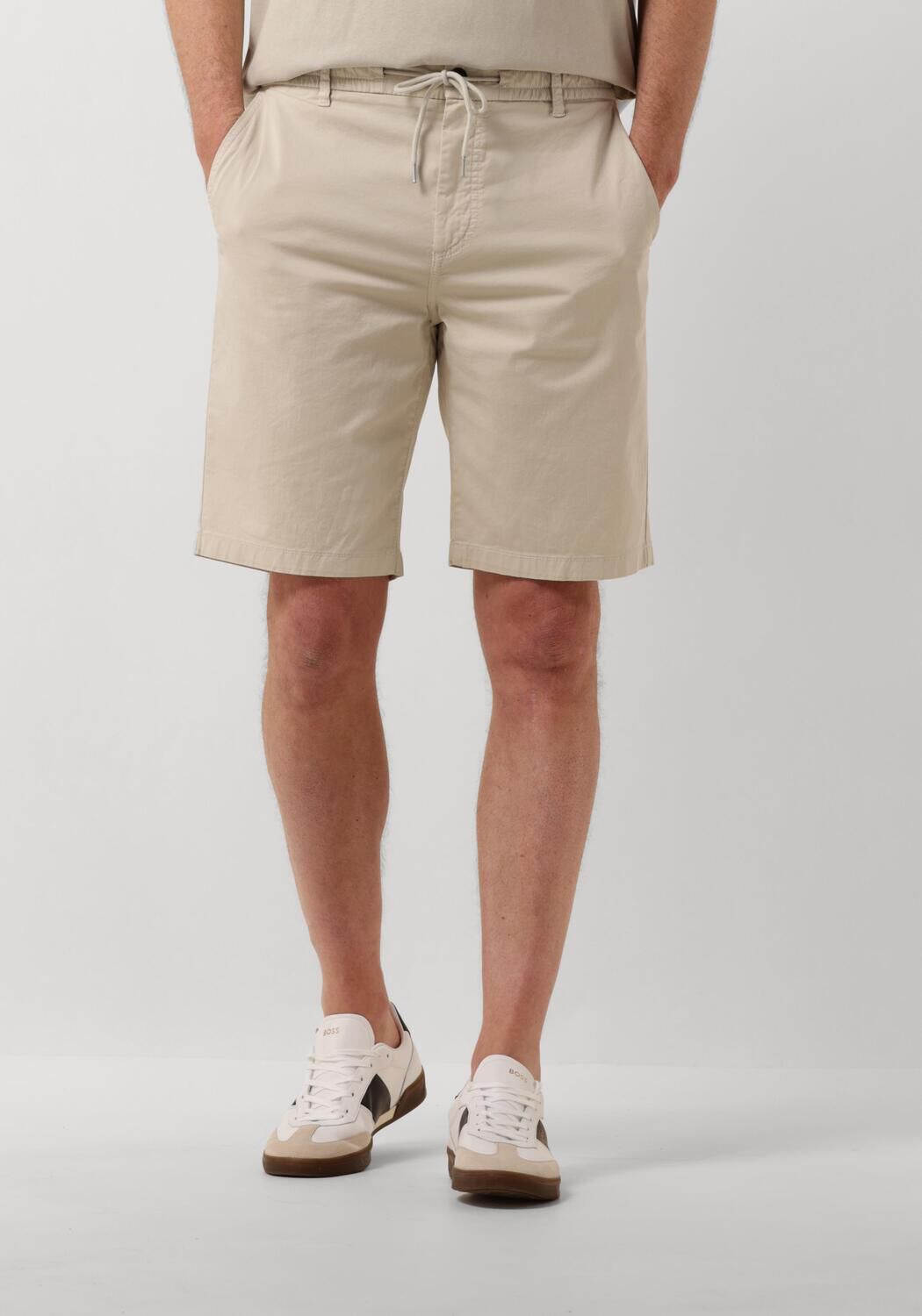 BOSS ORANGE Heren Broeken Chino-tapered-ds-1-s Zand