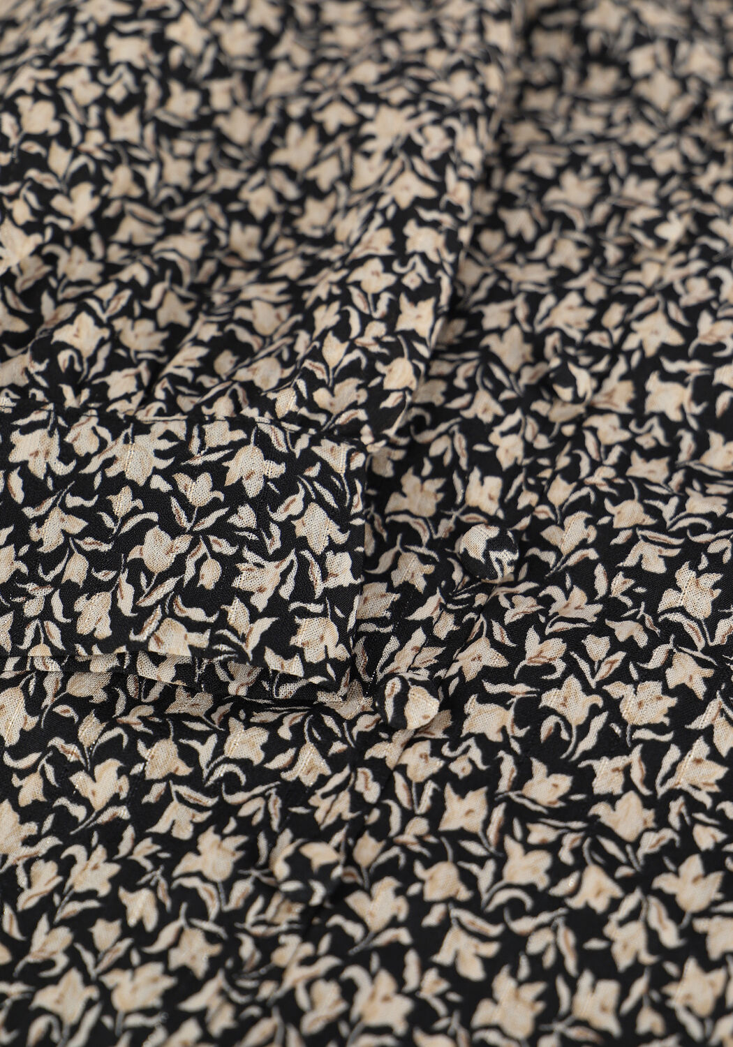 Zwarte CO'COUTURE Mini jurk BREEZE FLOWER BUTTON DRESS - large