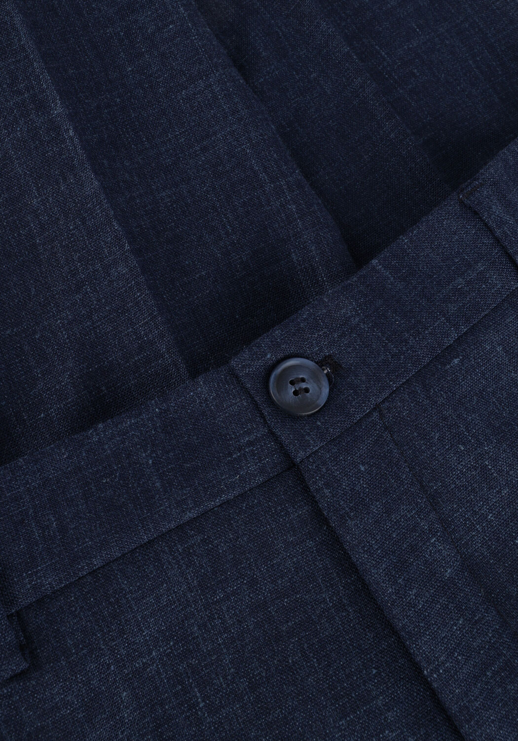 Donkerblauwe SELECTED MEN Pantalon SLHSLIM-OASIS LINEN TRS NOOS - large