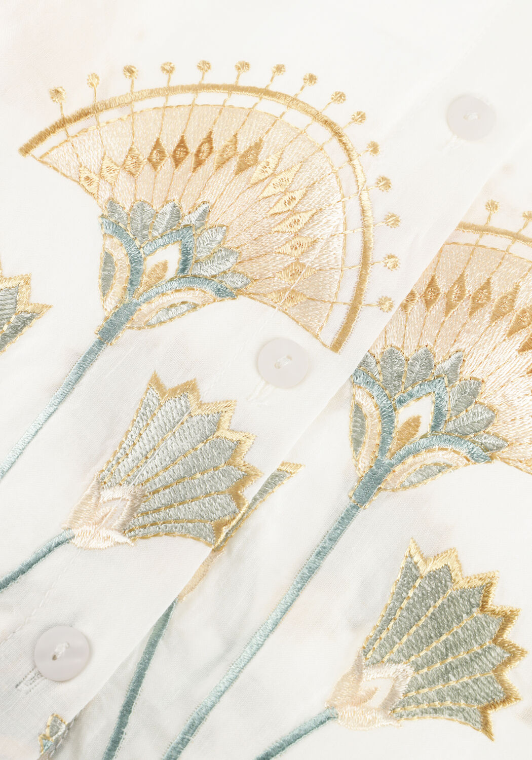 Witte GREEK ARCHAIC KORI Jurken S26K-4075057 - large