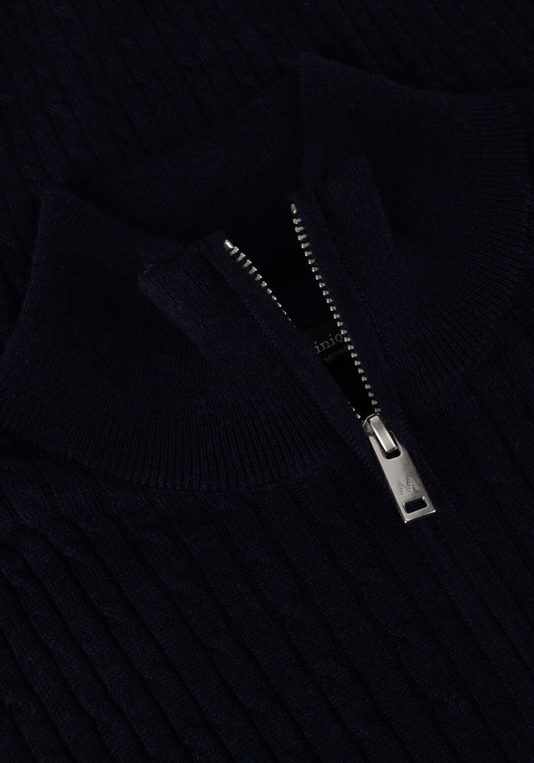 Donkerblauwe MATINIQUE Trui MAMASON SZ CABEL - large