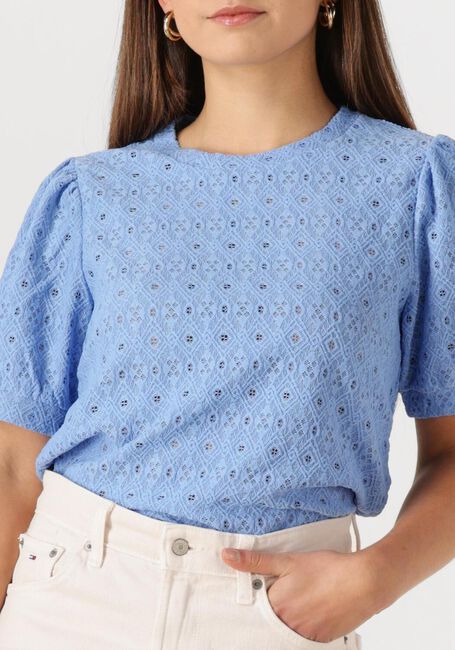 Blauwe OBJECT T-shirt OBJLAILA S/S RE TOP - large