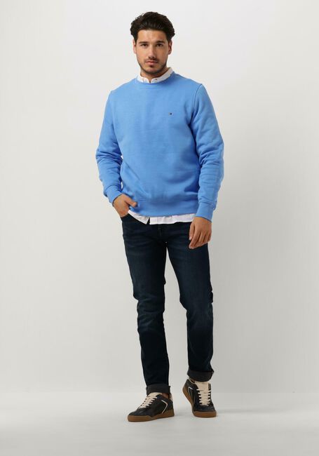 Blauwe TOMMY HILFIGER Sweater FLAG LOGO SWEATSHIRT - large
