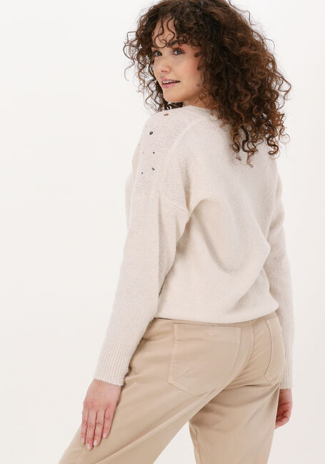 Gebroken wit SUMMUM Trui GOLDEN DOT PRINT SWEATER COSY  - large