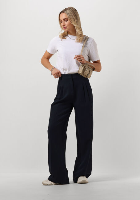 Donkerblauwe CO'COUTURE Pantalon VOLA PLEATED LONG PANT - large